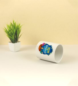 Sparkly Sips Happy Diwali Mug with Festive Diyas Printed Coffee Mug 250ml