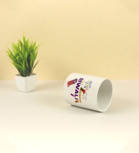 Festive Cheer and Sparkly Sips for Diwali Days Printed Coffee Mug 250ml